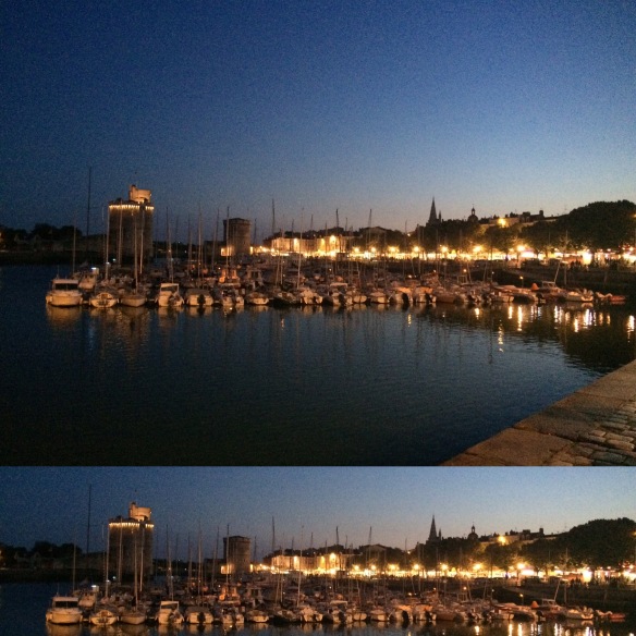 La Rochelle - Vieux Port - bateaux- été - vacances - nuit - Aout 2015 - France